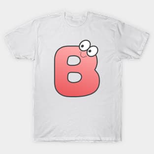 letter B red T-Shirt